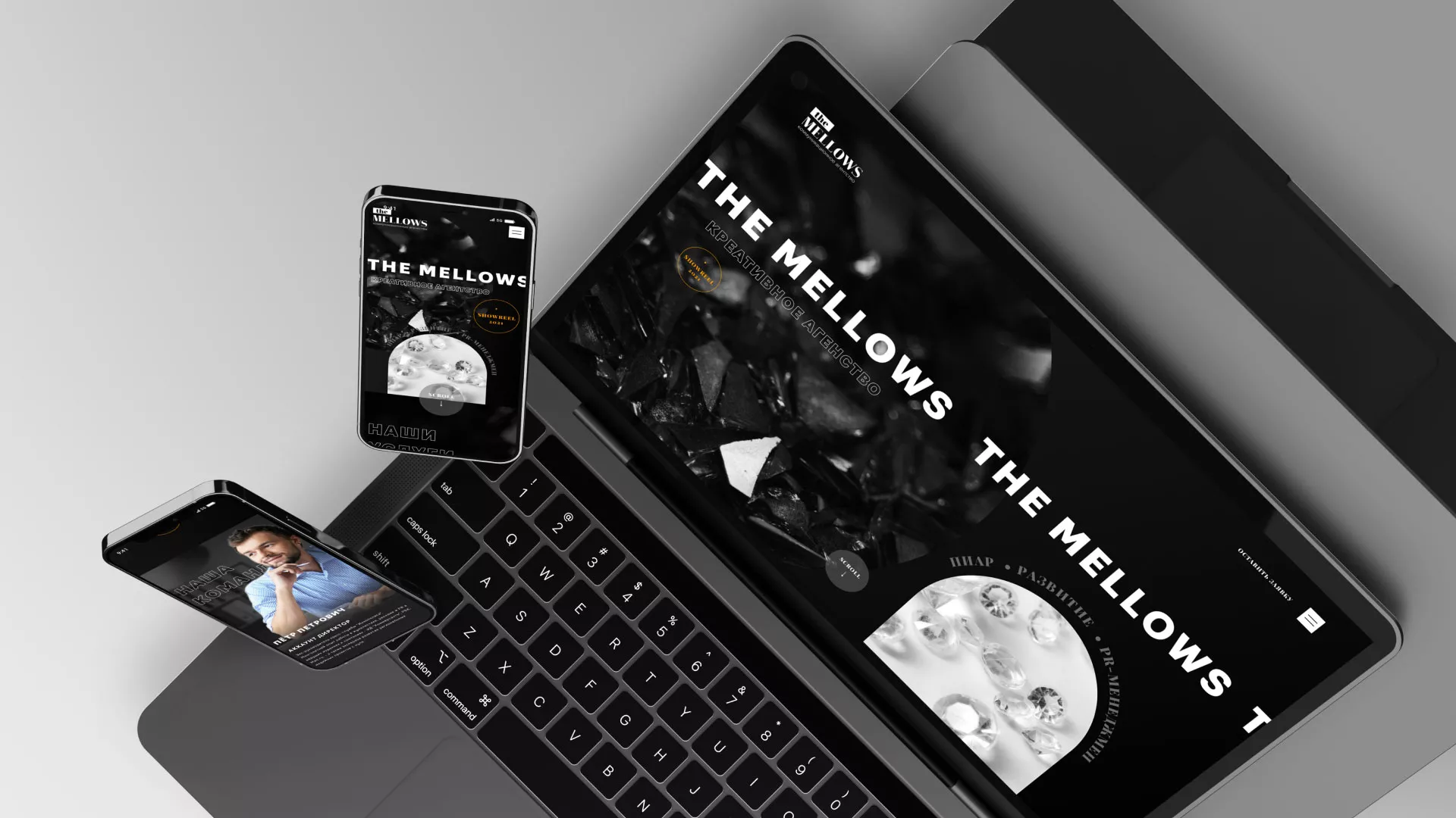 Разработка сайта креативного агентства «The Mellows» в Бикине