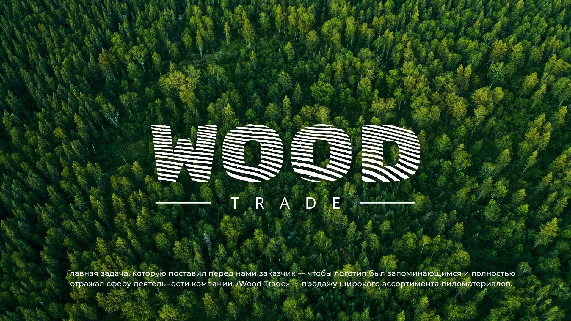 Разработка логотипа для компании «Wood Trade» в Бикине