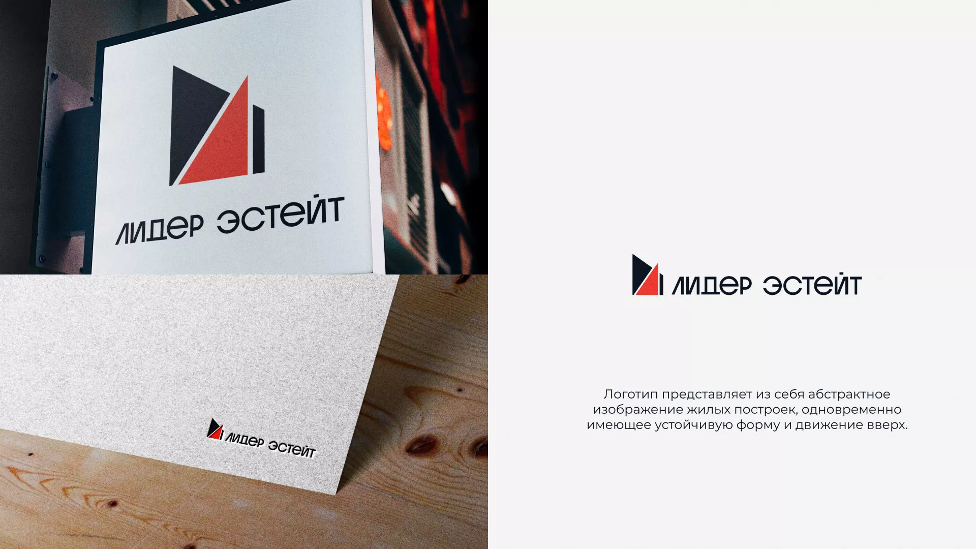 Сделали логотип для агентства недвижимости «Лидер Эстейт» в Бикине