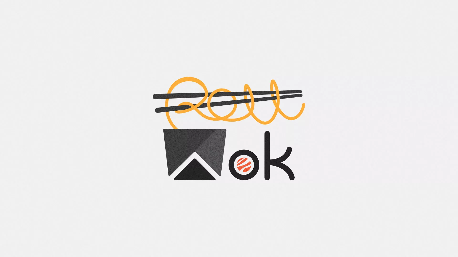 Разработка логотипа в Бикине для суши-бара «Roll Wok Club» Разработка логотипа в Бикине для суши-бара «Roll Wok Club»
