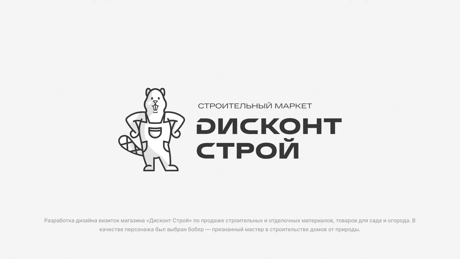 Разработка дизайна визиток магазина «Дисконт Строй» в Бикине